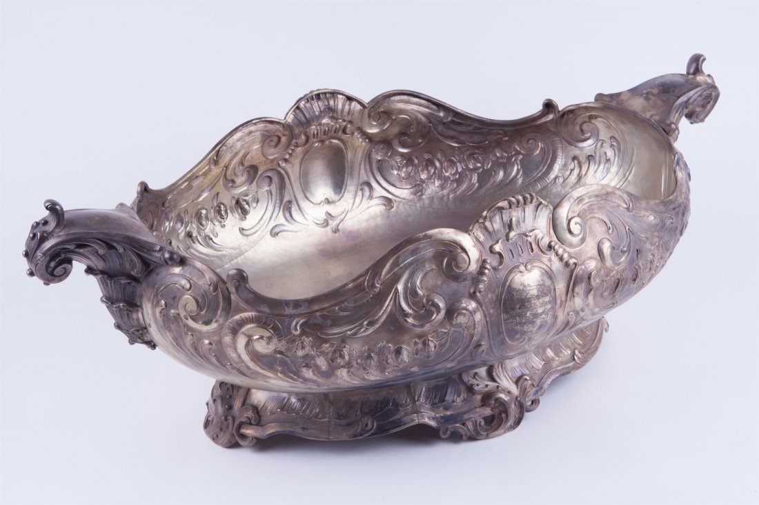 Huge solid silver fruit bowl. — image 3