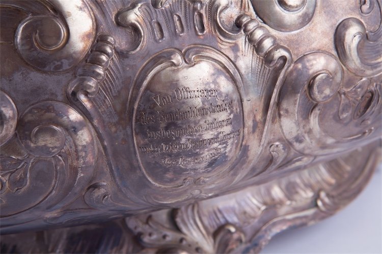 Huge solid silver fruit bowl. — image 4