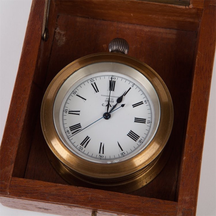 Marine Silver Chronometer Watch Ulysse Nardin. — image 1