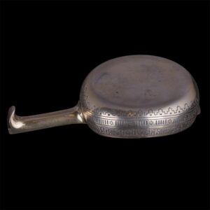 Russian silver and niello kovsh with a proverb — image 6