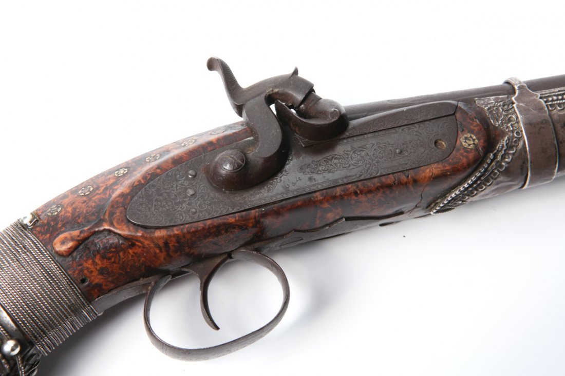 Caucasian percussion pistol. Georgia. 19c. — image 5