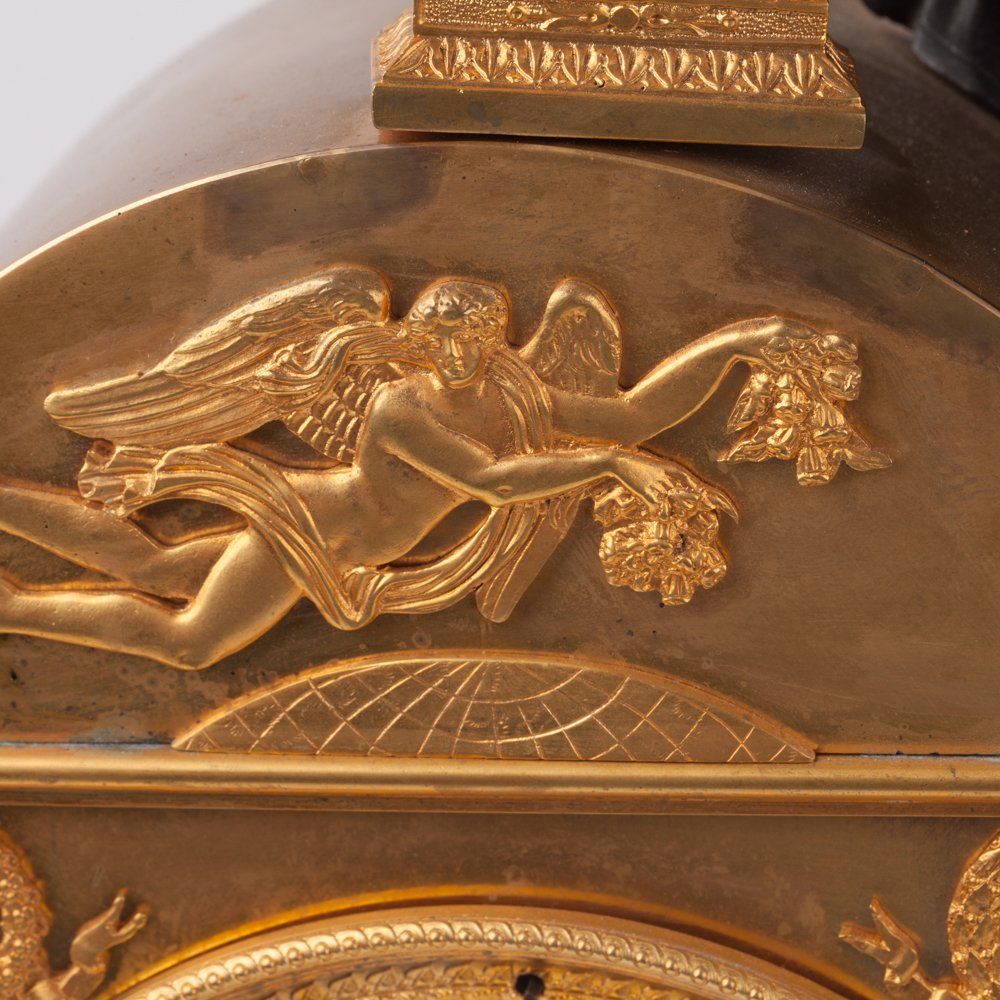 Mantel clock "Thomire". Bronze, gilded. — image 9