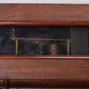 Russian wood, brass and enamel cartel clock — image 3