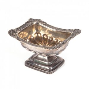 Silver salt cellar in "empire" style. Moscow, circa — image 1