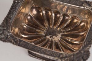 Silver salt cellar in "empire" style. Moscow, circa — image 3