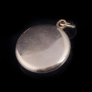 Antique gold, 56 and silver pendant with diamond and — image 3