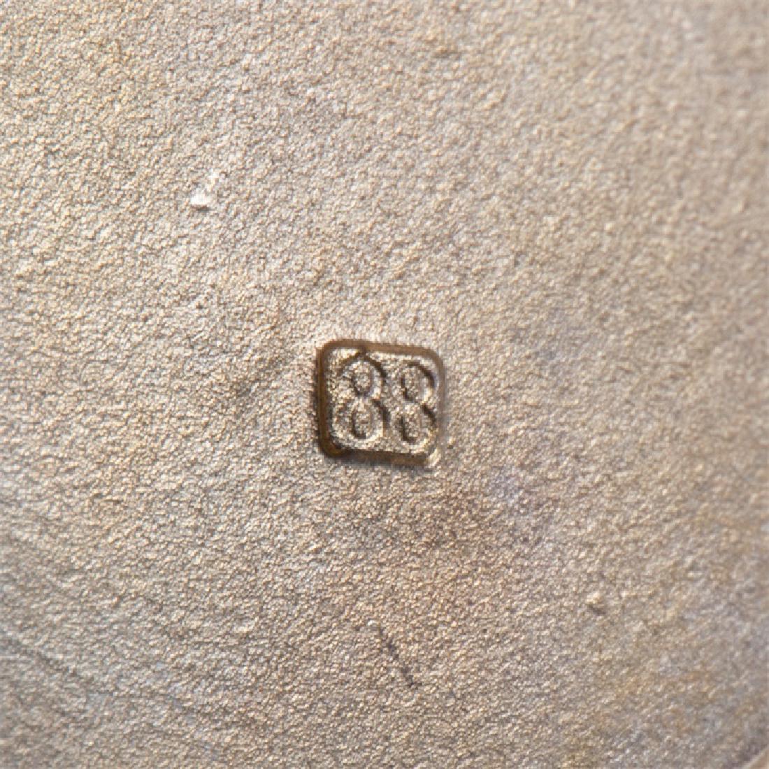 Antique gold, 56 and silver pendant with diamond and — image 5