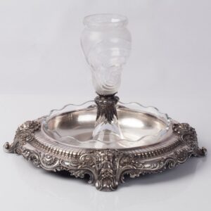 Fruit bowl. Bronze, Silverplated. — image 1