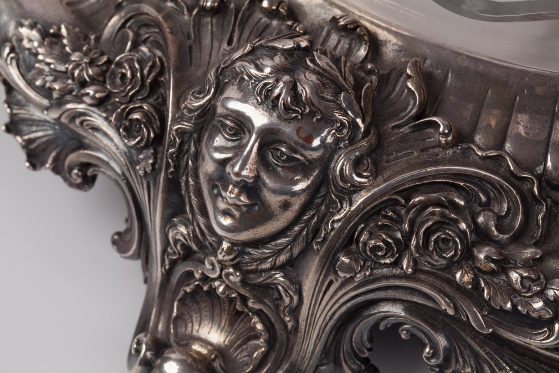 Fruit bowl. Bronze, Silverplated. — image 5