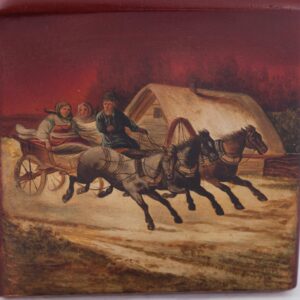 Russian silver and lacquer tea caddy — image 2