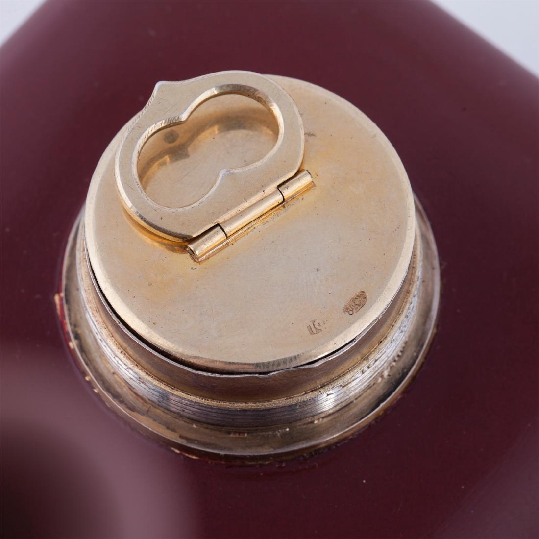 Russian silver and lacquer tea caddy — image 5