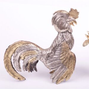 Set of 2 silver cocks — image 2