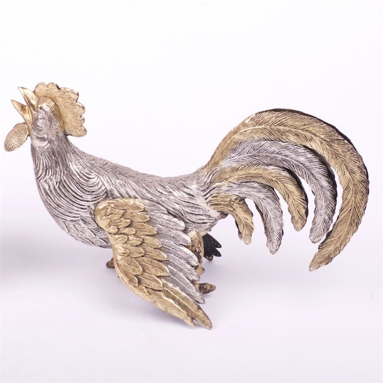 Set of 2 silver cocks — image 3