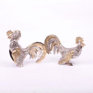 Set of 2 silver cocks — image 4