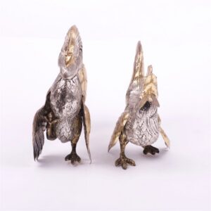 Set of 2 silver cocks — image 5