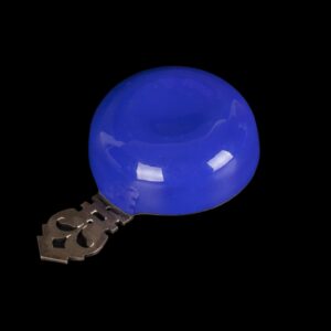 Small dark blue enamel kovsh — image 4