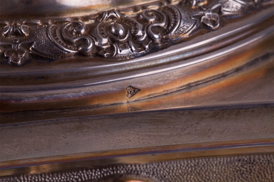 Solid silver vase for fruits. — image 6