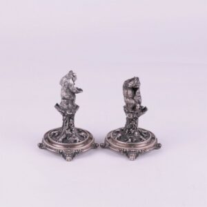 Table decorative sculptures with bears. — image 2