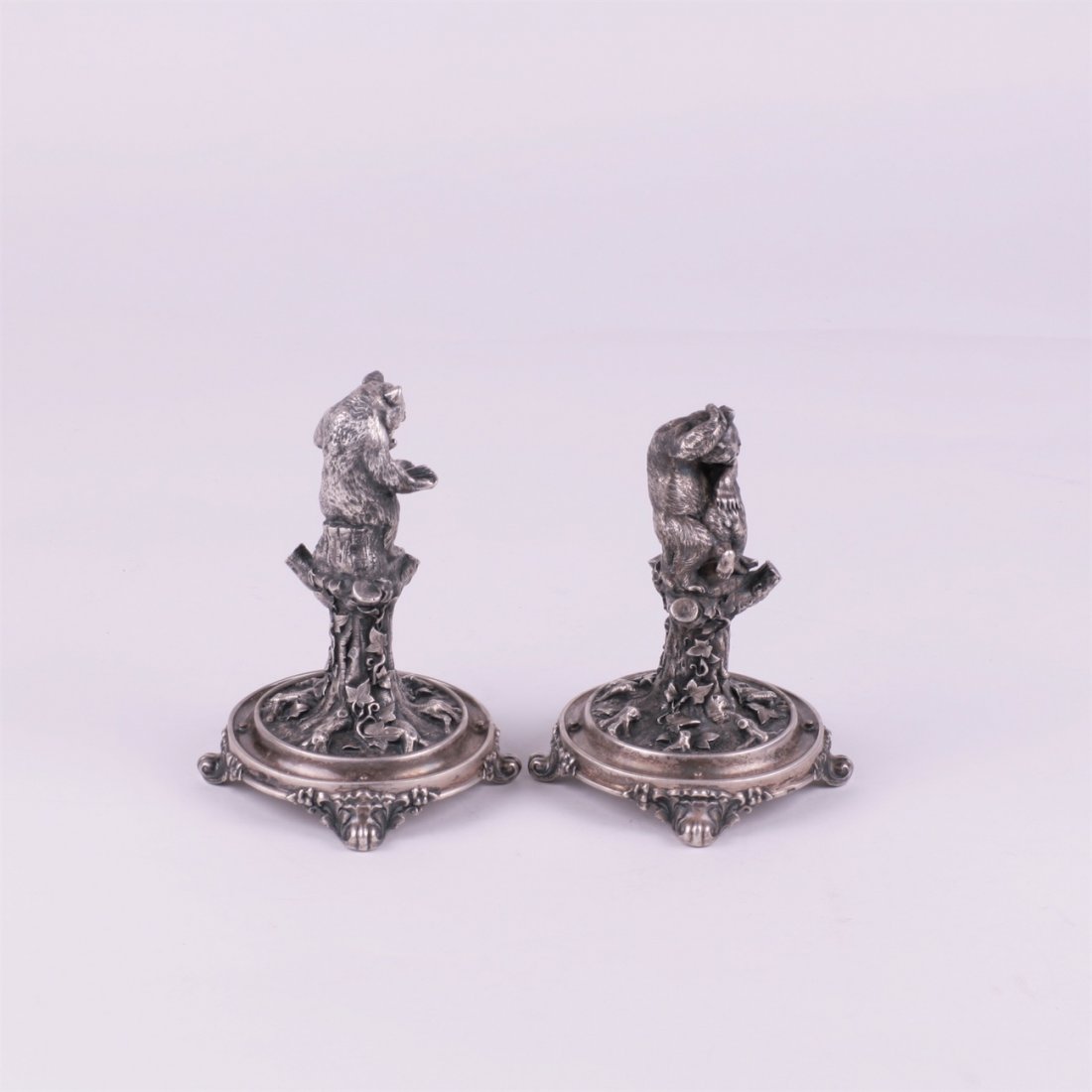 Table decorative sculptures with bears. — image 2