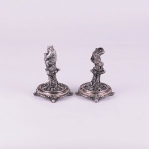 Table decorative sculptures with bears. — image 3