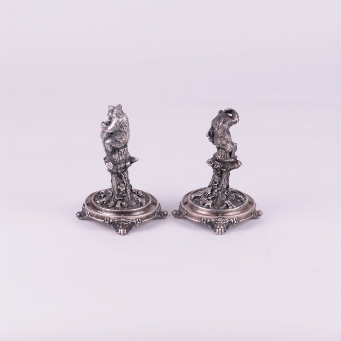 Table decorative sculptures with bears. — image 3