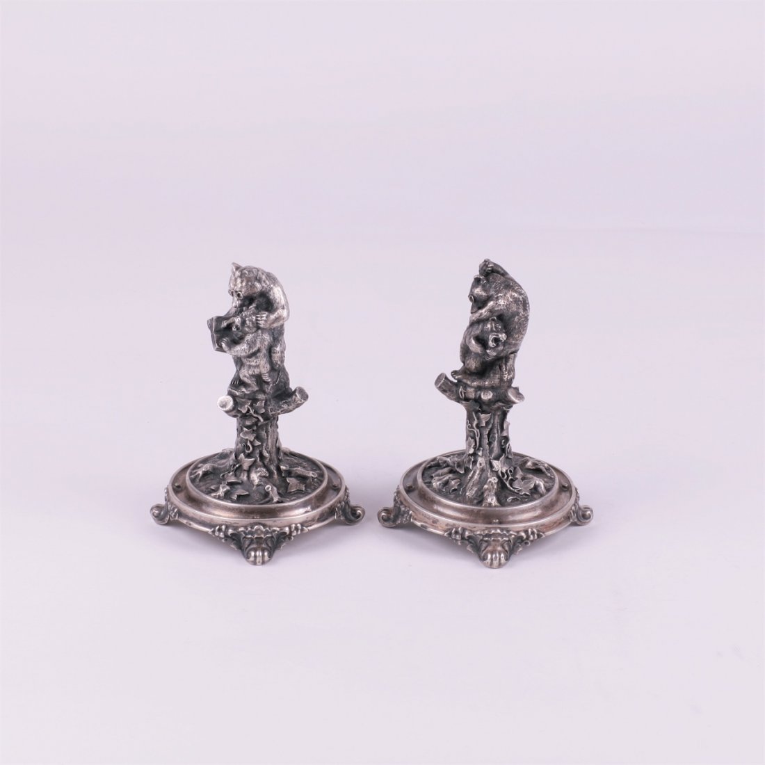 Table decorative sculptures with bears. — image 4