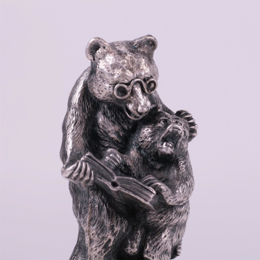 Table decorative sculptures with bears. — image 8
