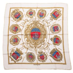 Hermes "Les armes de Paris" silk scarf. 1954 — image 1