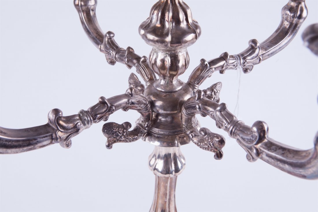 Huge solid silver austrian candlestick. — image 3