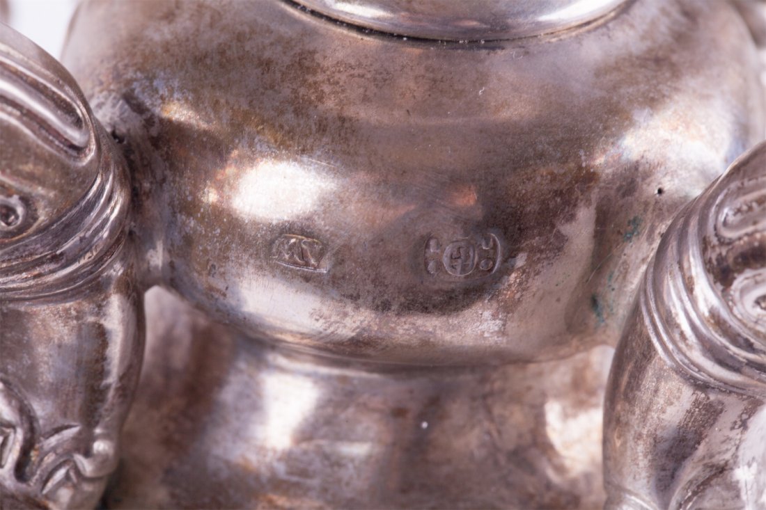 Huge solid silver austrian candlestick. — image 5