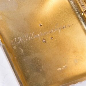 Massive Russian silver cigarette case with monogram — image 4