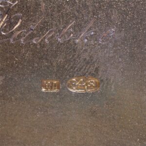 Massive Russian silver cigarette case with monogram — image 5