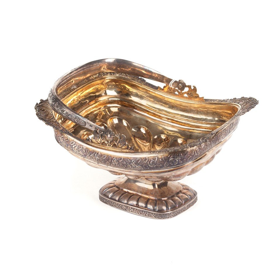 Silver candy bowl in "empire" style. Petersburg, circa — image 1
