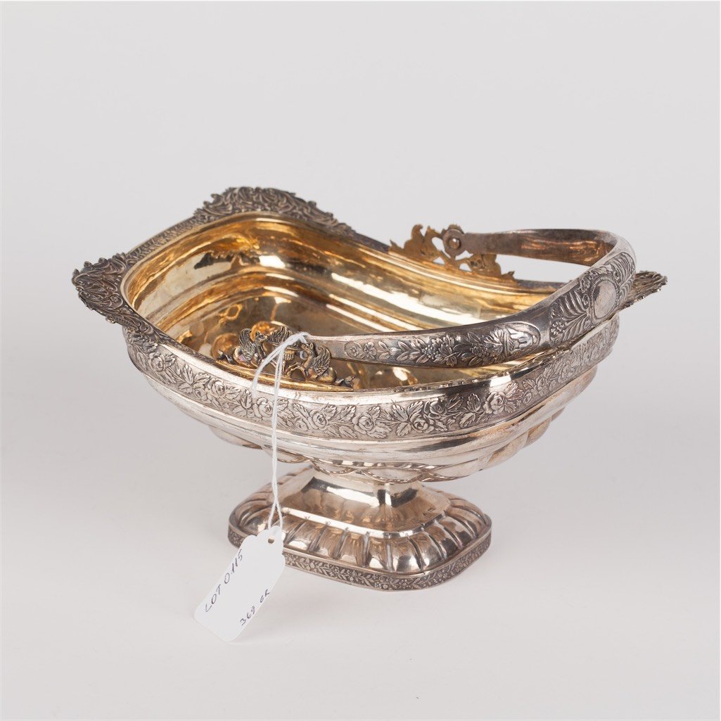 Silver candy bowl in "empire" style. Petersburg, circa — image 3