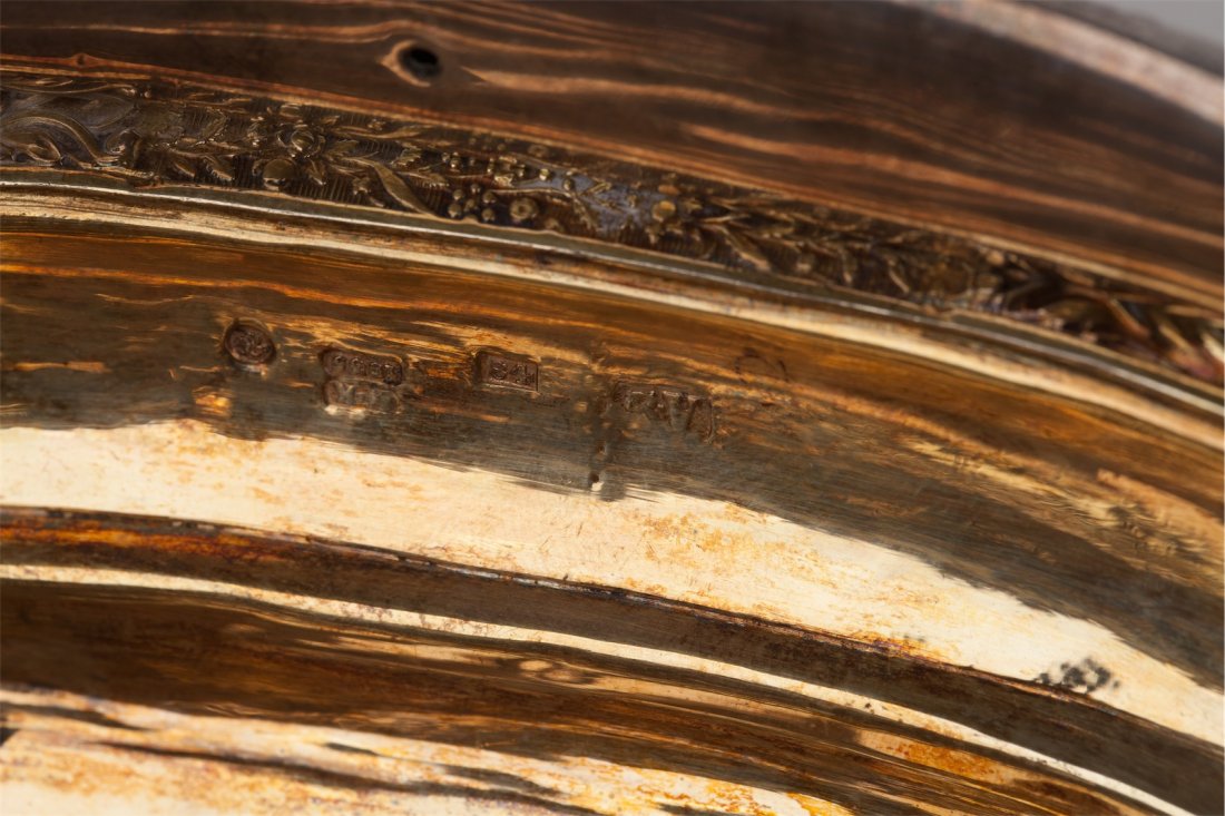 Silver candy bowl in "empire" style. Petersburg, circa — image 6