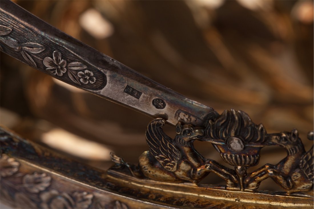 Silver candy bowl in "empire" style. Petersburg, circa — image 7