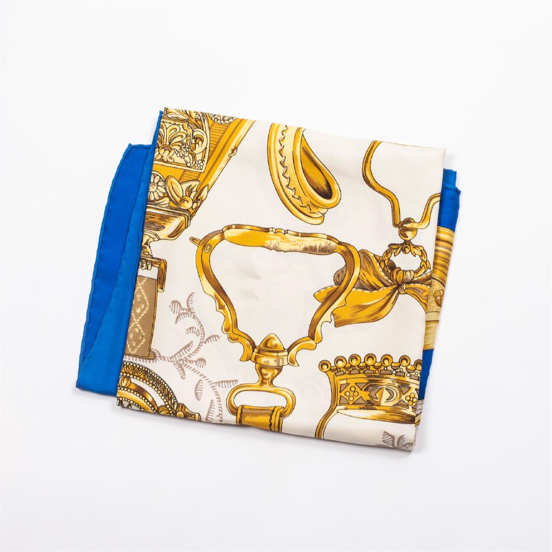 Hermes "Étriers" silk scarf. 1990 — image 2
