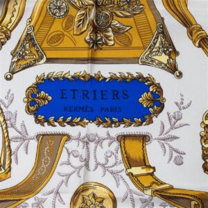 Hermes "Étriers" silk scarf. 1990 — image 3