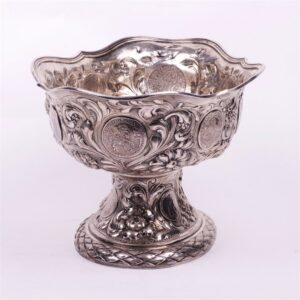 Huge silver vase with coins of Saxony XVI-XIX century. — image 4