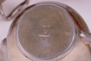 Russian silver tea set. Makers mark of Nikolay — image 7