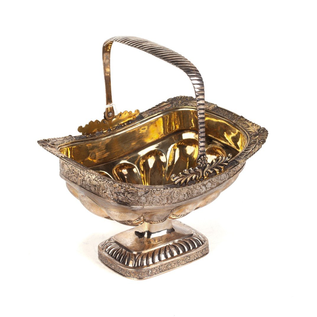 Silver candy bowl in "empire" style. Petersburg, circa — image 1