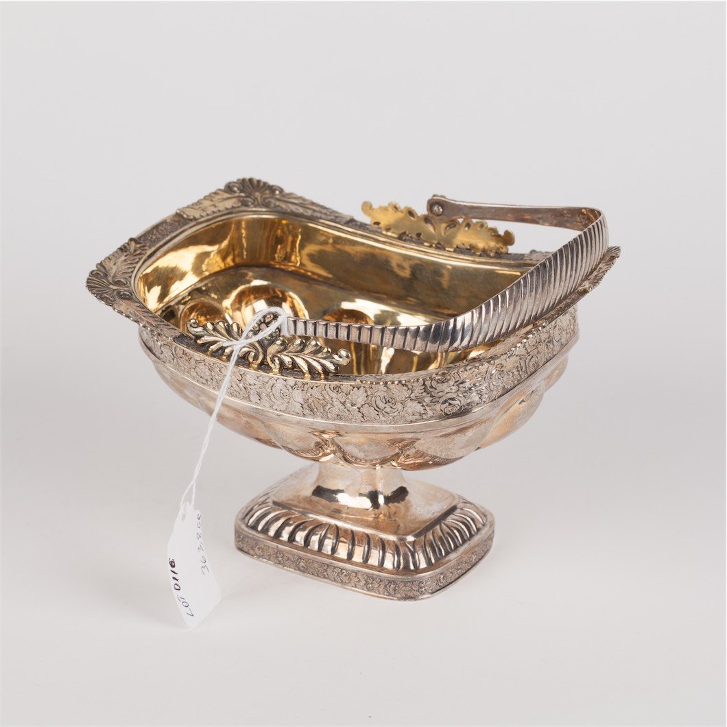 Silver candy bowl in "empire" style. Petersburg, circa — image 2