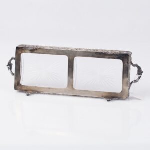 Silver cold snack tray. — image 4