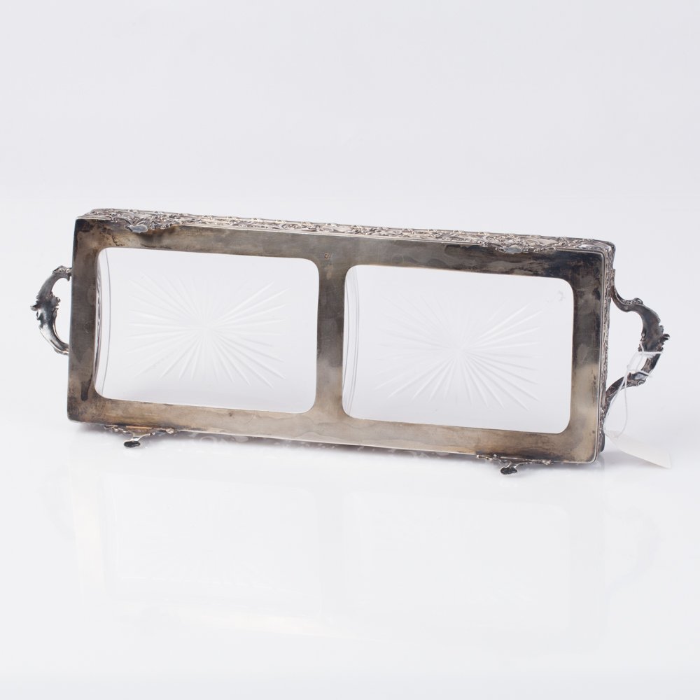 Silver cold snack tray. — image 4