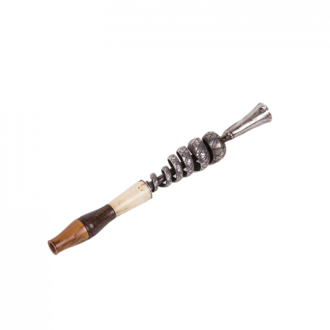 Unusual Russian silver, wood and white material — image 2