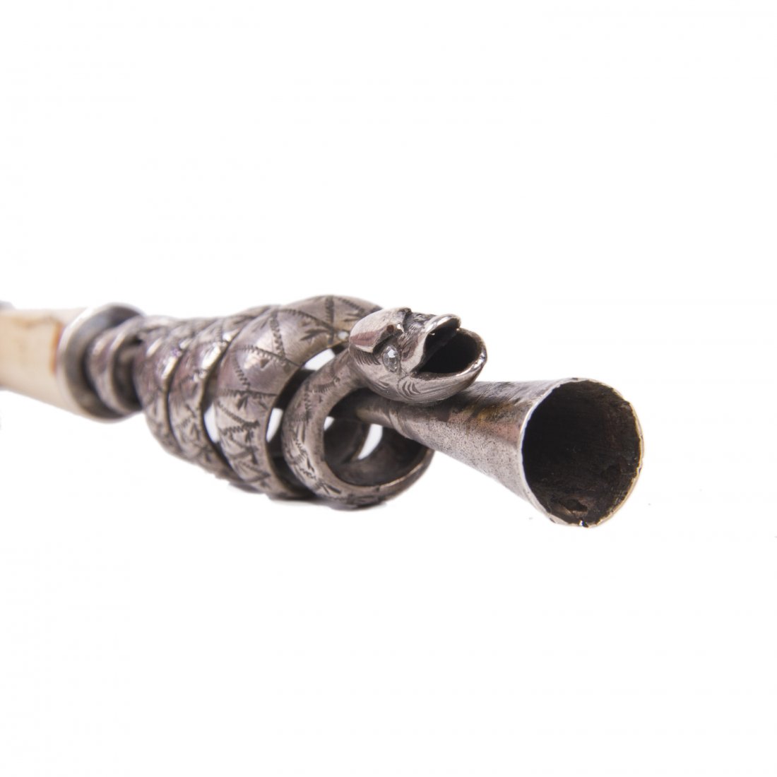Unusual Russian silver, wood and white material — image 3
