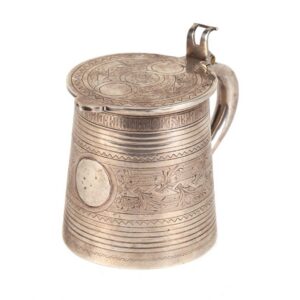 Beer cup with proverb. Moscow, 1875 yr. — image 1