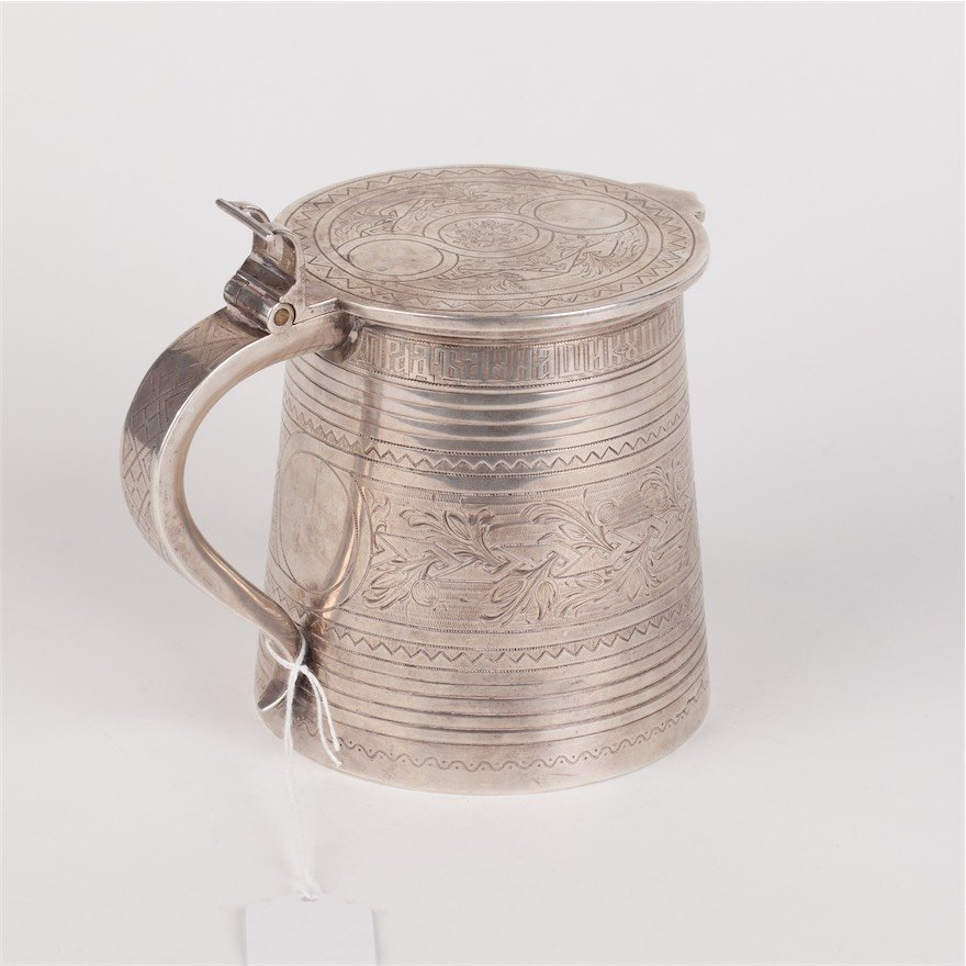 Beer cup with proverb. Moscow, 1875 yr. — image 2