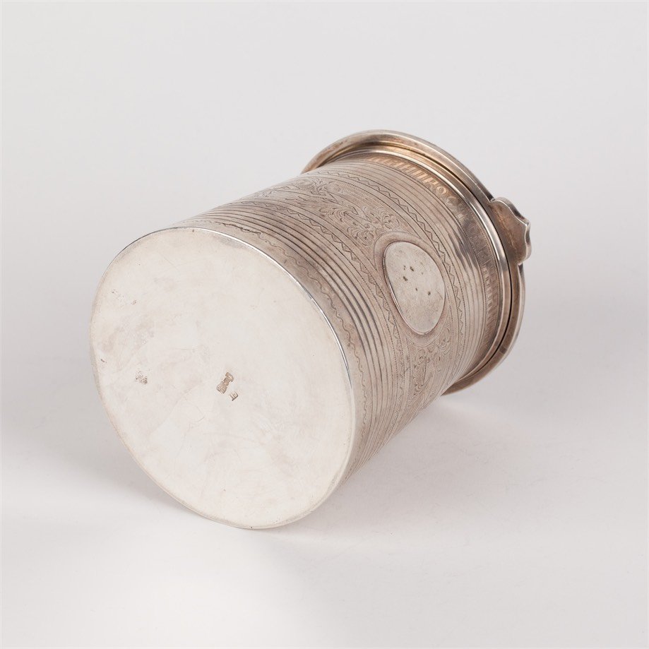 Beer cup with proverb. Moscow, 1875 yr. — image 5