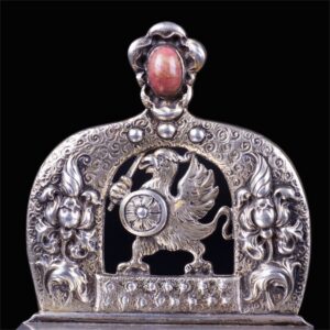 Exceptional Faberge gem-set presentation salt-cellar — image 4